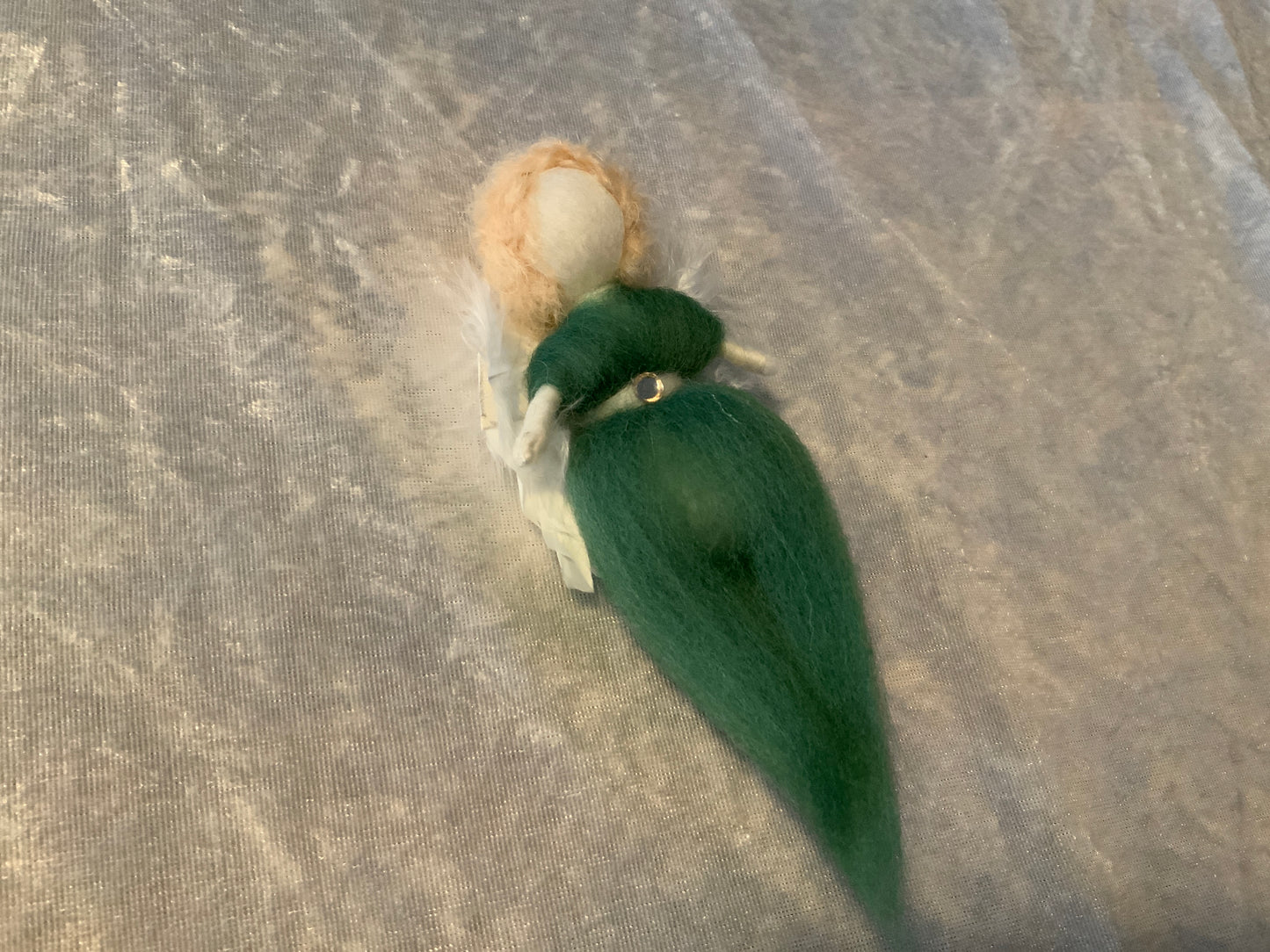 Schutzengel Handgemacht in Grün