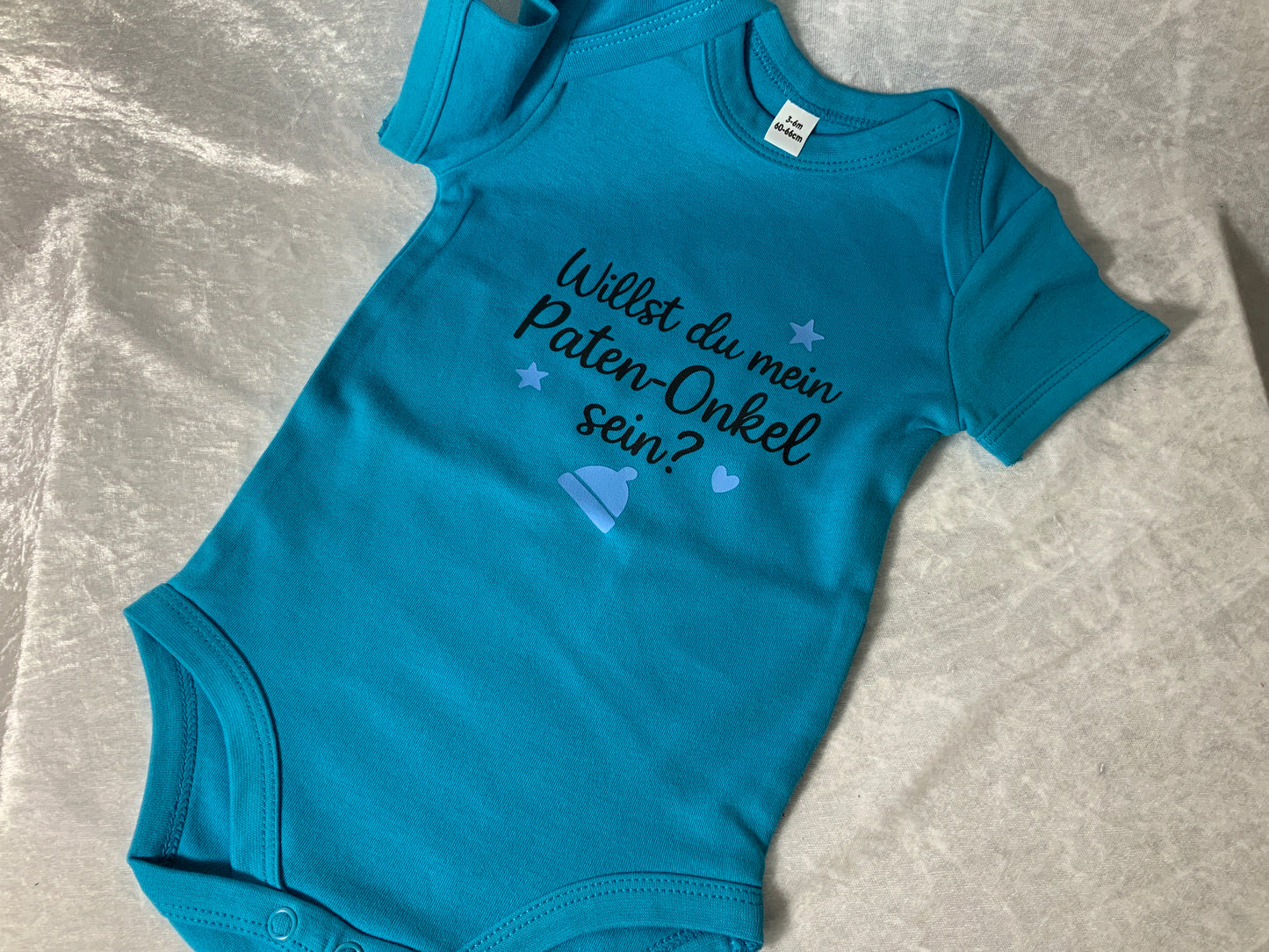 Türkis Farbener Baby Body Paten Onkel