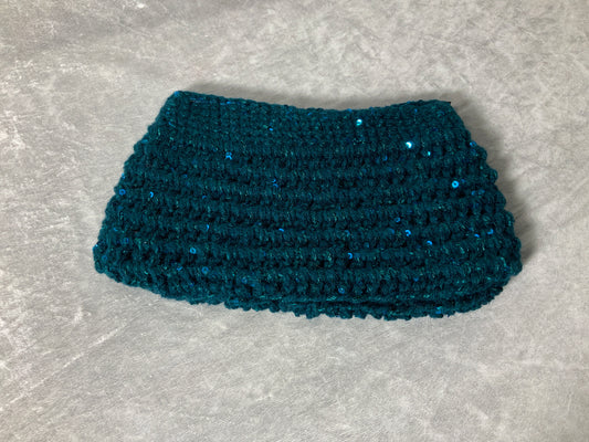 Handgemachte Kosmetiktasche mit leichtem Glitzer