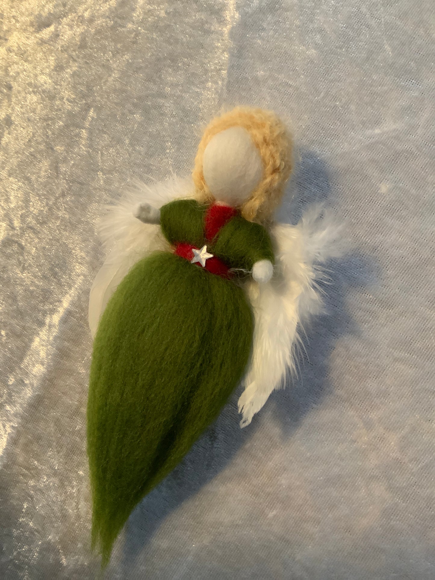 Schutzengel Handgemacht in Grün