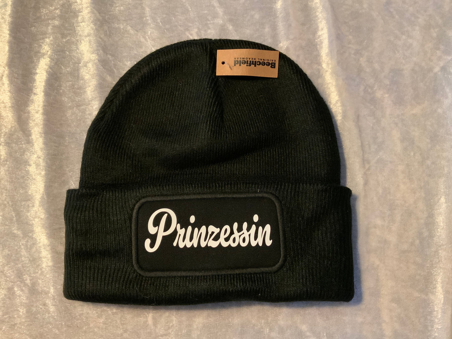 Bedruckte Mütze Schwarz Prinzessin