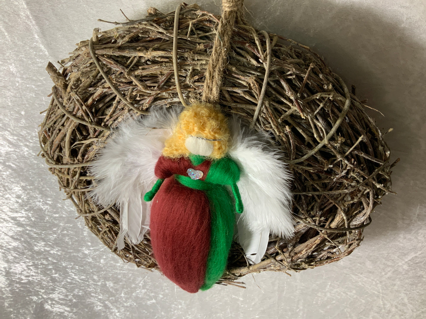 Türkranz mit Handgefertigtem Engel