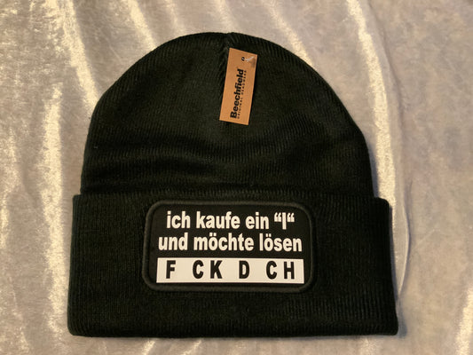 Bedruckte Mütze Schwarz Ich Kaufe