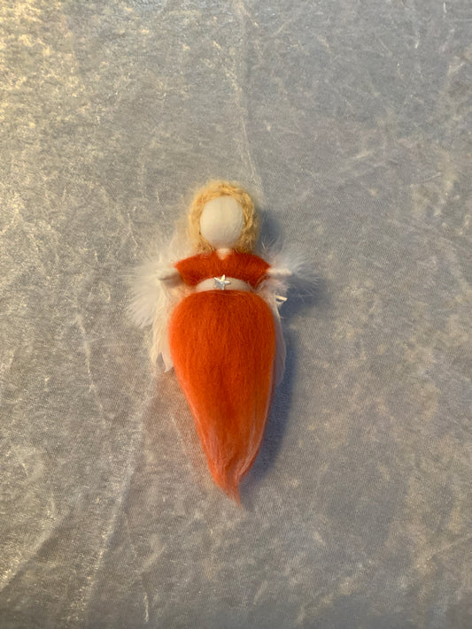 Schutzengel Handgemacht in Orange