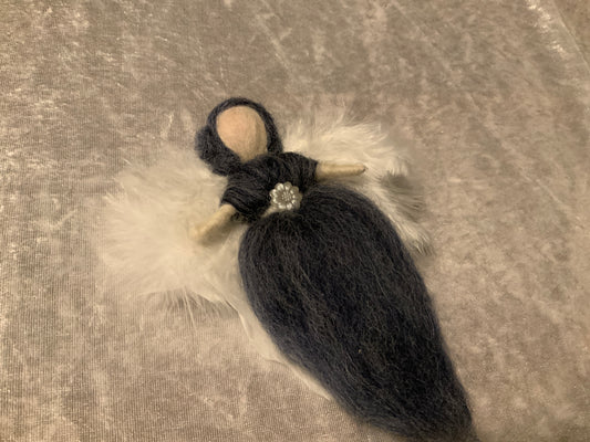 Schutzengel Handgemacht in einem Jeans Blau