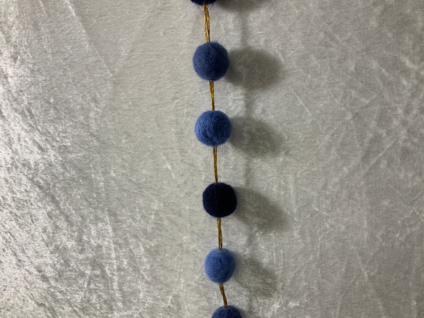 Engel Girlande in schönen Blau Tönen mit Gold