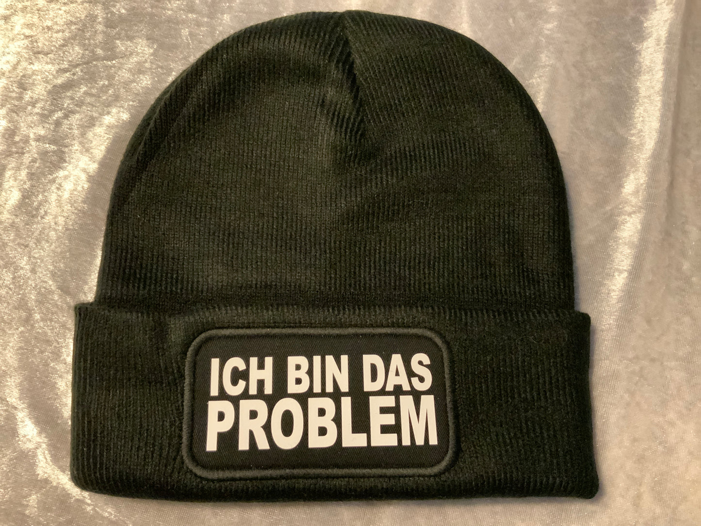 Bedruckte Mütze Schwarz ich bin das Problem