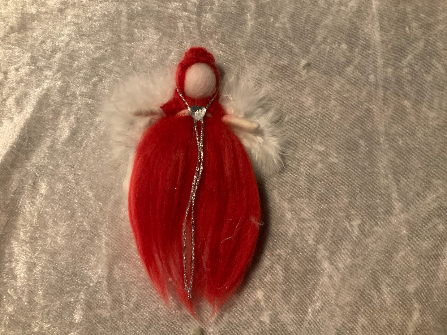 Schutzengel Handgemacht in Rot