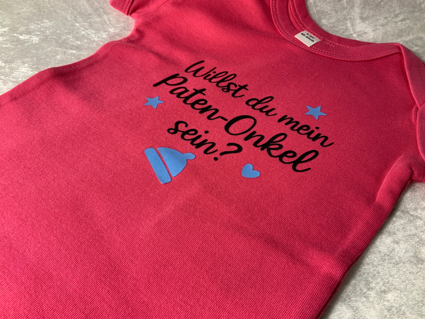 Baby Body in Pink mit Aufdruck