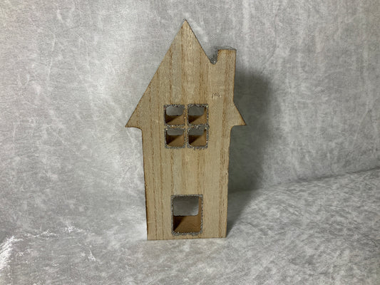 Weihnachtliches Haus aus Holz