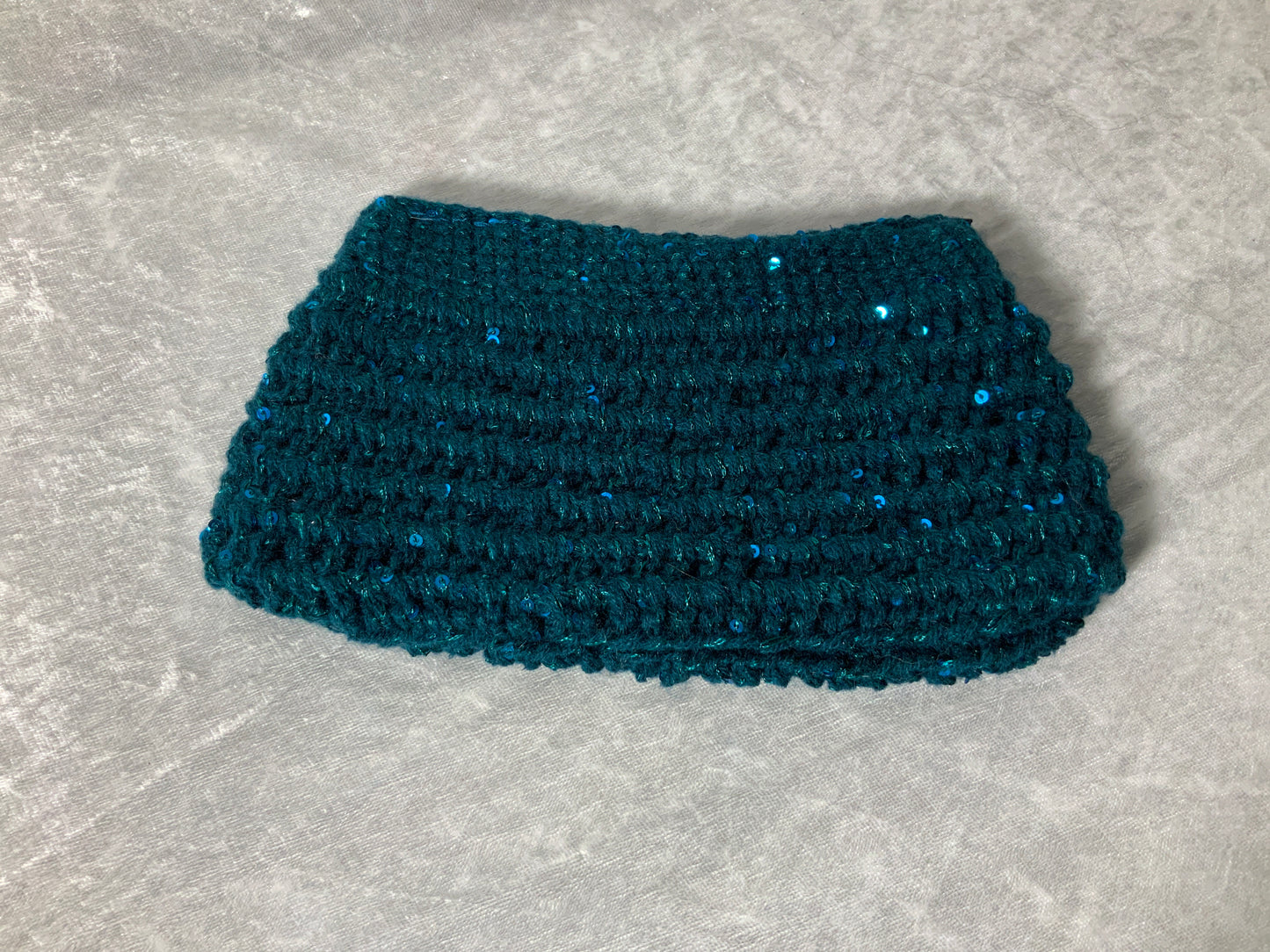 Handgemachte Kosmetiktasche mit leichtem Glitzer