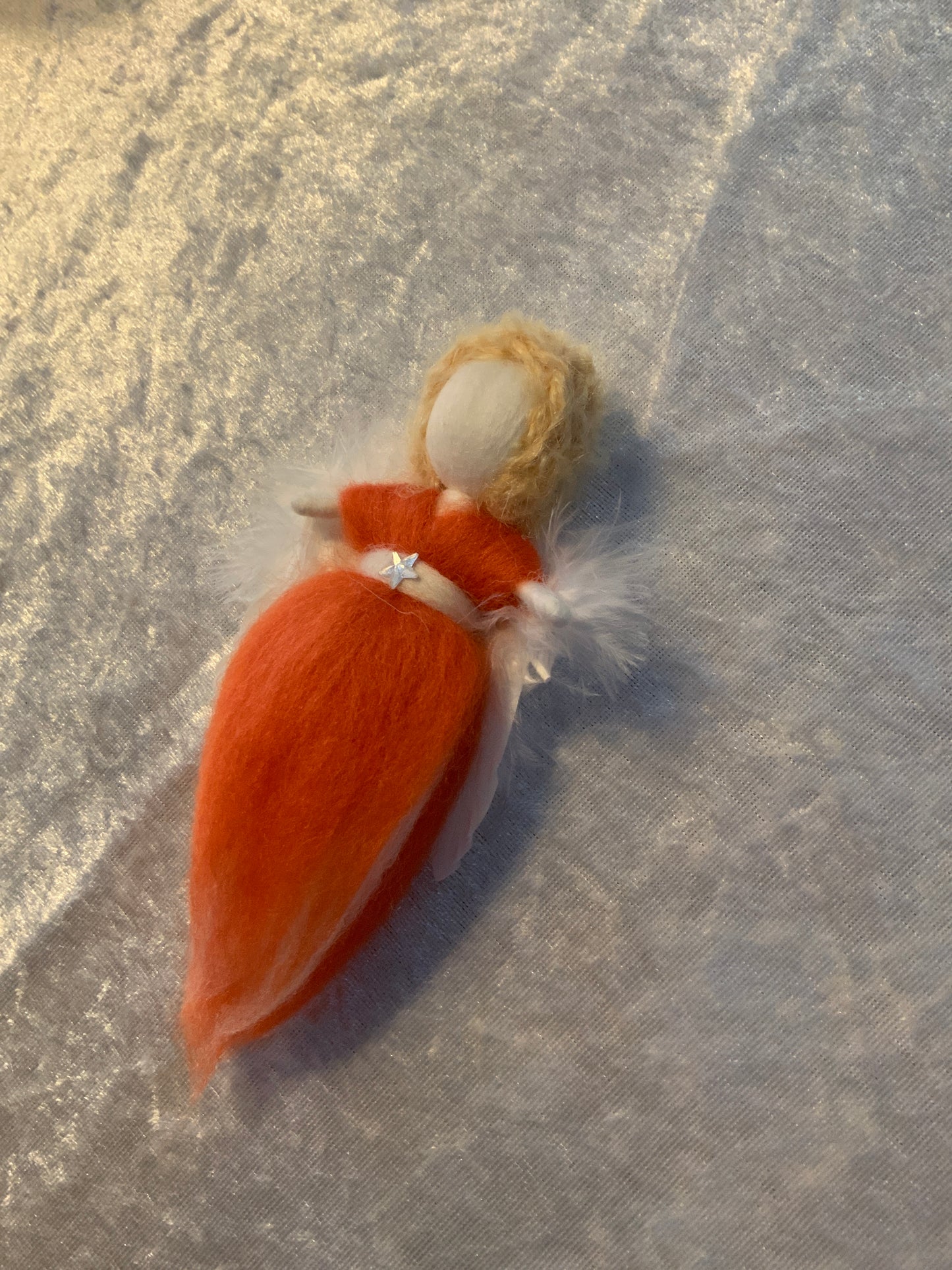 Schutzengel Handgemacht in Orange