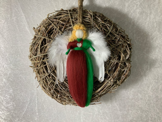 Türkranz mit Handgefertigtem Engel