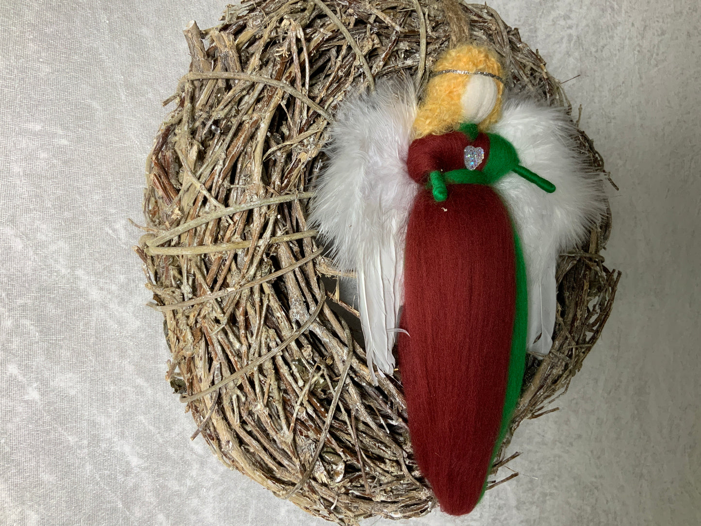 Türkranz mit Handgefertigtem Engel